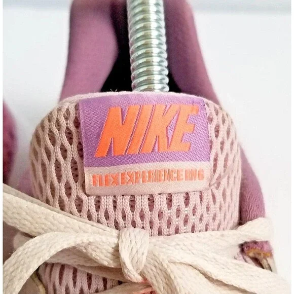 NIKE Flex Experience RN 6 Iced Lilac Bright Mango Running Shoes Sneakers US 8.5 - Picture 6 of 13
